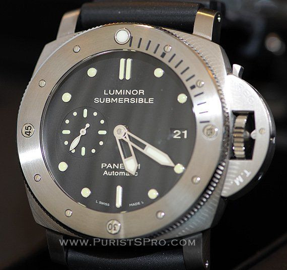 Panerai PAM305 Luminor Submersible 1950 Dive Watch Is Surprise Hit Watch Releases 