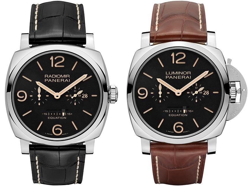 Two New Panerai Luminor 1950 3 Days Gmt 24h Replica Equation Of Time Special Edition Watches For SIHH 2015 Watch Releases